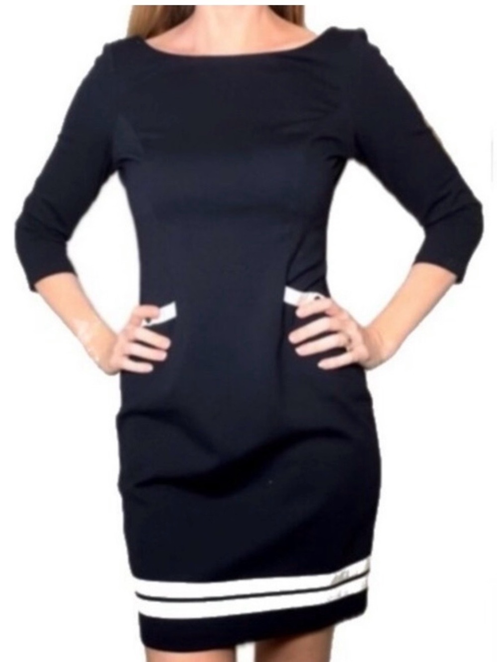 TALBOTS | Petite Boat Neck Navy Dress ⚓️
